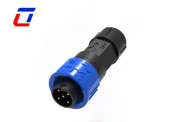 10A M16 4 Pin Electrical Connectors Push Locking Outdoor Wire To Board Connector