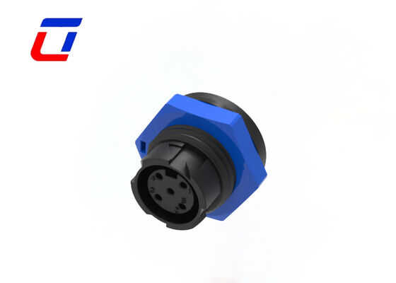 10A M16 4 Pin Electrical Connectors Push Locking Outdoor Wire To Board Connector