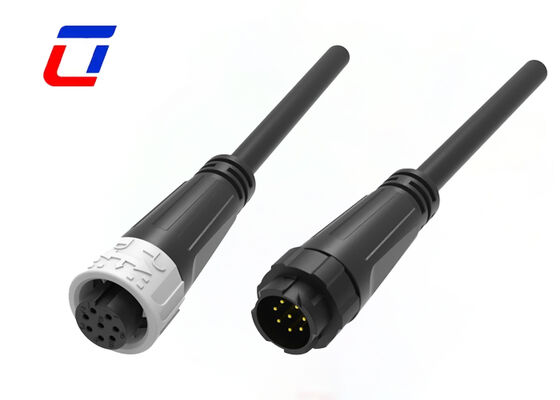 300V M16 8 Pin Push Pull Cable Connectors Male Female Molded Signal Connector Supplier