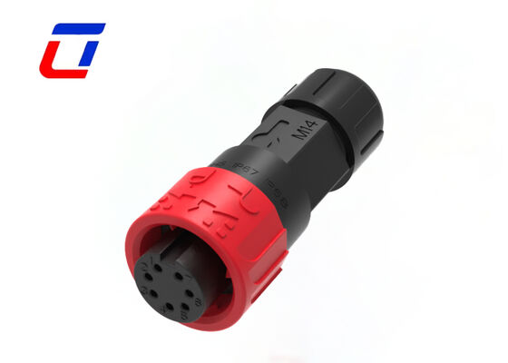 IP67 M16 7 Pin 300V Low Voltage LED Connectors Circular Male Female Connector Sizes