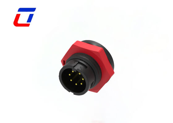 IP67 M16 7 Pin 300V Low Voltage LED Connectors Circular Male Female Connector Sizes