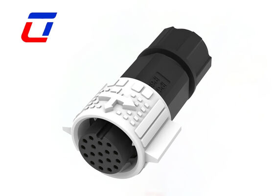 M19 Cable Data Connector 18 Pin Quick Release IP67 Waterproof 300 Volt Connectors