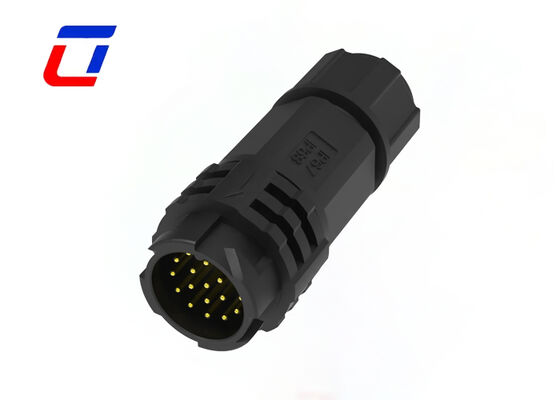 M19 Cable Data Connector 18 Pin Quick Release IP67 Waterproof 300 Volt Connectors