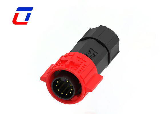 Gold-Plated IP67 Waterproof 9 Pin Data Connector M19 Wire To Board Connector Types