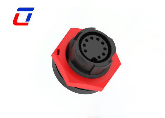 Gold-Plated IP67 Waterproof 9 Pin Data Connector M19 Wire To Board Connector Types