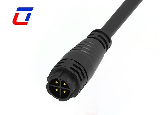 15A 4 Pin Electrical Wire To Wire Connectors M19 PA66 Plastic Waterproof Power Connector