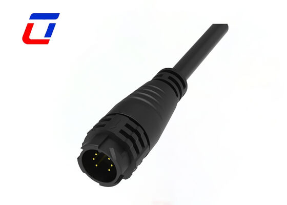 M19 Male To Female Cable Connectors OEM 6 Pin Waterproof 300V Connector For Data