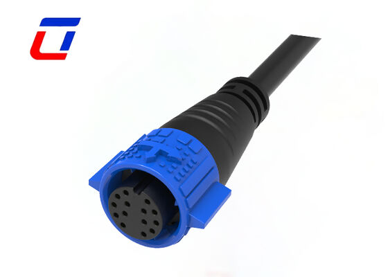 M19 300V Molded LED Control Quick Connector 14 Pin Waterproof Outdoor Cable Connector 