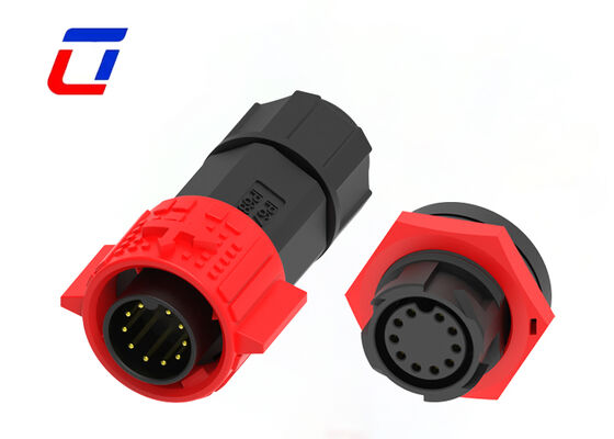 M19 IP67 Waterproof Male Female Connector PA66 10 Pin Data Connector ODM