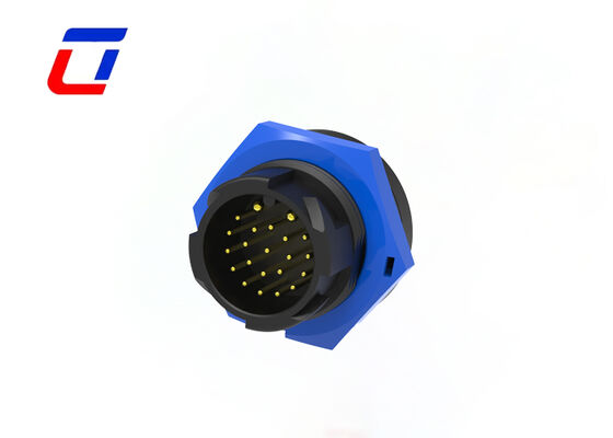2+20 Pin M19 Molded Cable Connectors Industrial Waterproof Power Data Connector Made In China