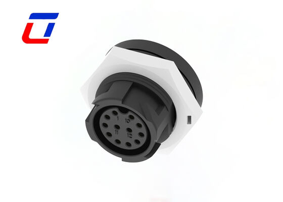 Low Current M19 Wire To Board Circular Connector 12 Pin Waterproof Automotive Connectors
