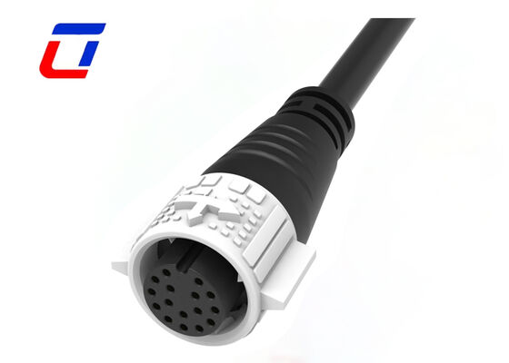 M19 16 Pin Signal Male Female Connector Gold Plated IP67 Connectors Waterproof