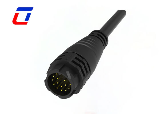 M19 16 Pin Signal Male Female Connector Gold Plated IP67 Connectors Waterproof
