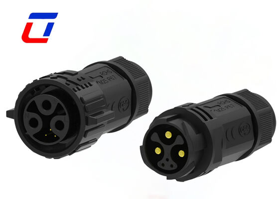 PA66 15A+5A M25 Male Female Waterproof Connector 3+3 Multi Pin Connectors  For Automotive