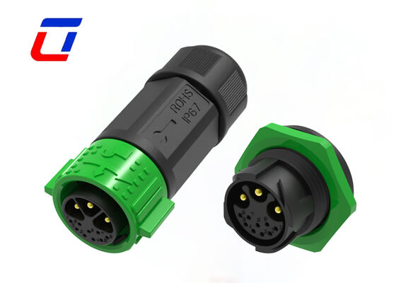 3+9 Pin M25 15+5A Circular Panel Mount Connector Outdoor Waterproof Connector Factories