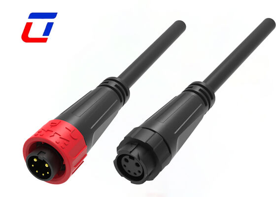 UL94-V0 M16 2+4 Multi Pin Male Female Connector Push Locking IP67 Wire Connector