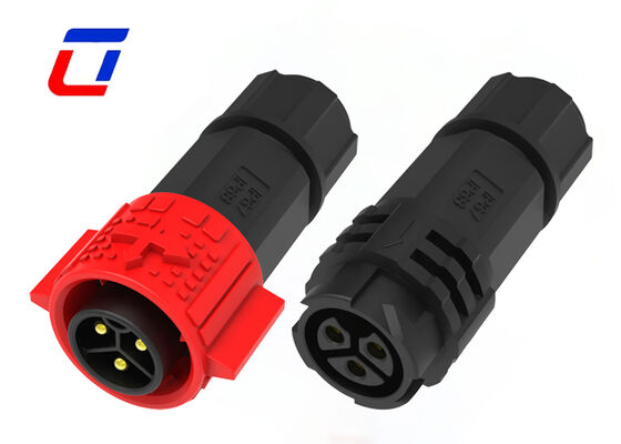 M19 High Current DC 20A IP67 Solar Connectors 3 Pin Quick Lock Connector
