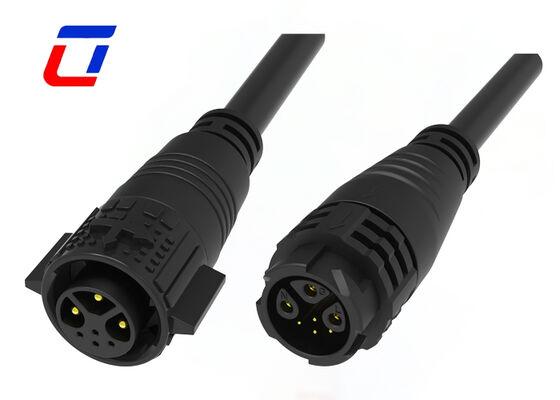 M19 3+4 Pin Waterproof Wire Connectors 15A+5A 300V IP67 Multi Pin Male Female Connector