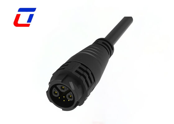 M19 3+4 Pin Waterproof Wire Connectors 15A+5A 300V IP67 Multi Pin Male Female Connector
