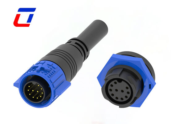 M19 300V 5A Waterproof Plug And Socket Connector 11 Pin Cable To Board Connector IP67