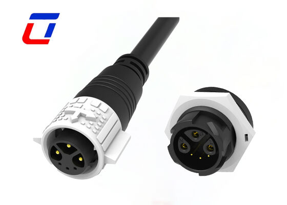 M19 3+3 Pin 15A+5A Molded Cable Connector PA66 Multi Pin Male Female Connector