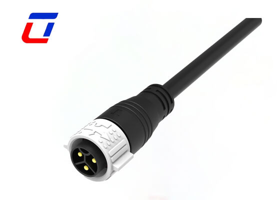 UL94-V0 3 Pin M25 50A Waterproof Cable Connector Self Locking IP67 Power Connector
