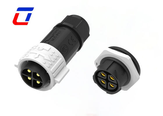 M25 600V 50A Waterproof DC Power Connector Plastic Male Female Connectors 4 Pin