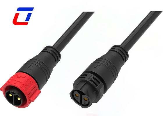 PA66 M25 IP67 2 Pin Waterproof Connector 600V Quick Release Molded Wire Connector