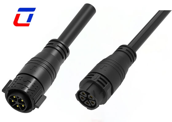 M25 20A 5 Pin Electrical Male Female Connectors RoHS Plastic PA66 Power Connector Push Lock