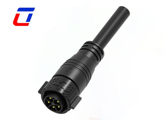M25 20A 5 Pin Electrical Male Female Connectors RoHS Plastic PA66 Power Connector Push Lock