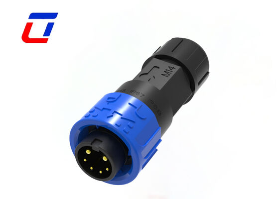 M16 2+4 Pin Plastic Circular Connector 300V Waterproof Outdoor Electrical Signal Connectors
