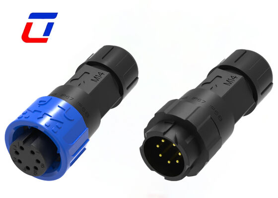 Low Voltage 300V M16 7 Pin Data Quick Connector IP67 Waterproof Male Female Connector China