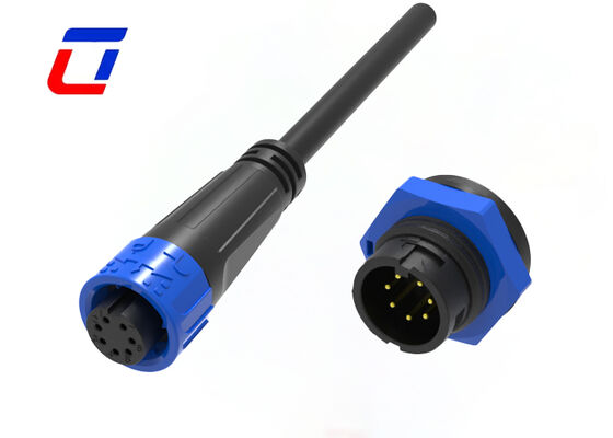 Low Voltage 300V M16 7 Pin Data Quick Connector IP67 Waterproof Male Female Connector China