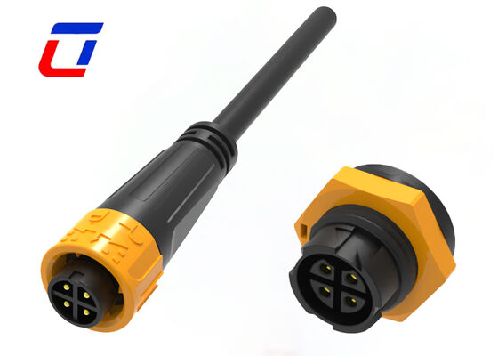 10A M16 4 Pin IP67 Power Connector 300V Male To Female Waterproof Quick Connector