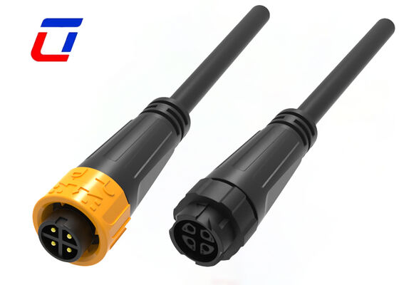 10A M16 4 Pin IP67 Power Connector 300V Male To Female Waterproof Quick Connector