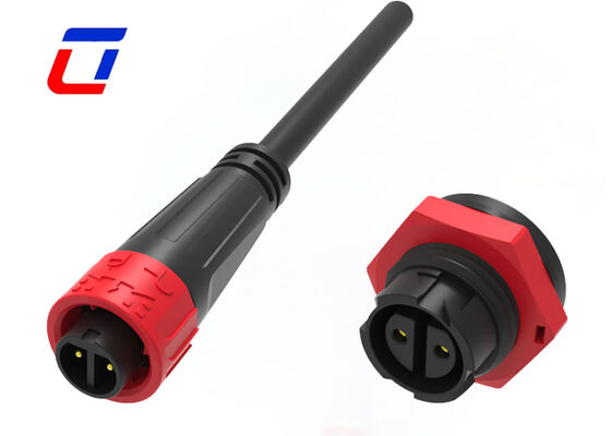 10A M16 2 Pin IP67 Waterproof Power Connector Plastic PA66 DC Male Female Connector