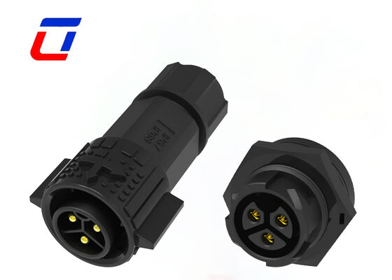 20A M19 3 Pin Male To Female Connector Plastic PA66 IP67 Circular Power Connectors