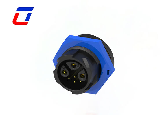 15A+5A M19 3+4 Pin IP67 Connectors 300V Waterproof Power Signal Wire Connector