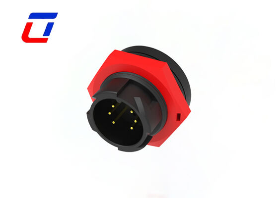Signal Transmission M19 6 Pin Outdoor Waterproof Wire Connectors IP67 Quick Plug Socket 