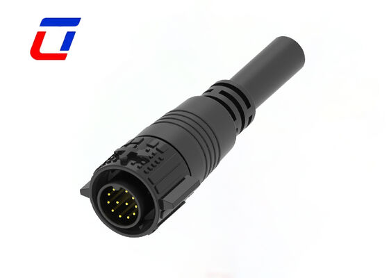 ODM 12 Pin 300V Quick Disconnect Wire Connectors M19 Brass Gold-Plated Signal Connector