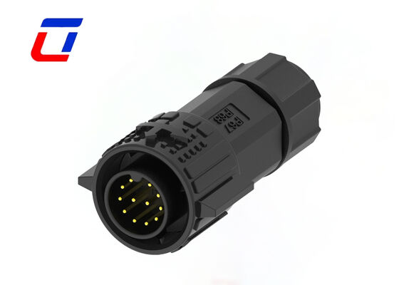 ODM 12 Pin 300V Quick Disconnect Wire Connectors M19 Brass Gold-Plated Signal Connector