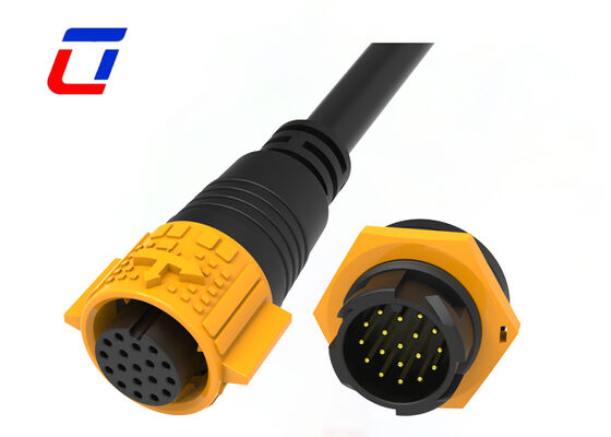 Ulinkcon Waterproof Data Connector M19 18 Pin Outdoor Quick Lock LED Connector Manufacturer