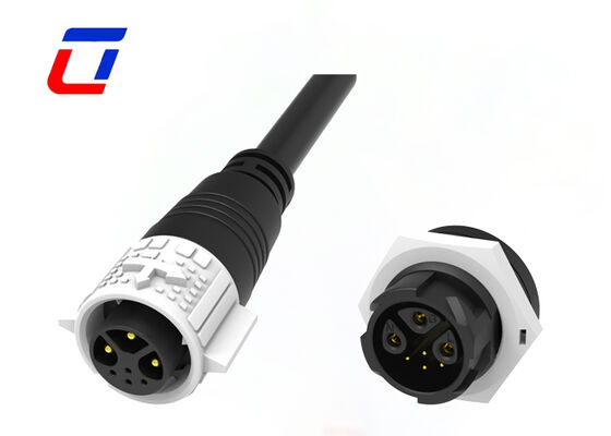 15A+5A Waterproof Multi Pin Connectors 3+4 Pin M19 Push Lock Cable To Board Connector