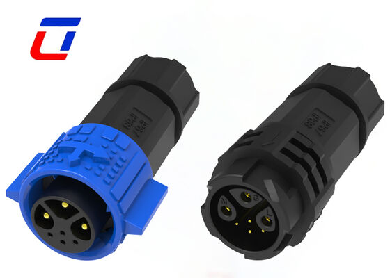 15A+5A Waterproof Multi Pin Connectors 3+4 Pin M19 Push Lock Cable To Board Connector
