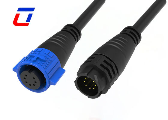 300V 5A 7 Pin Waterproof Connector M19 Plastic Male Female Data Wire To Board Connector