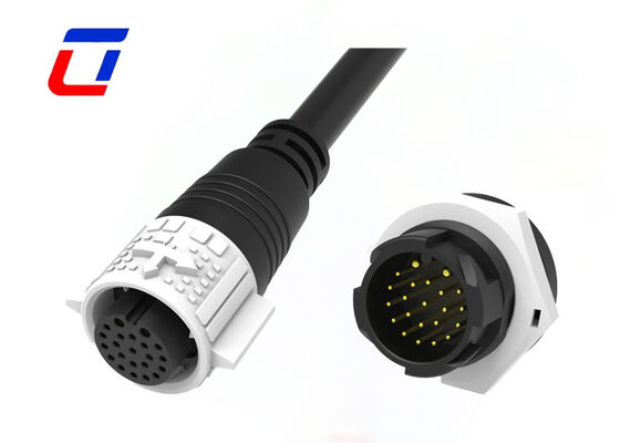 IP67 M19 Waterproof Quick Disconnect Wire To Board connectors 2+20 Pin For Power And Signal