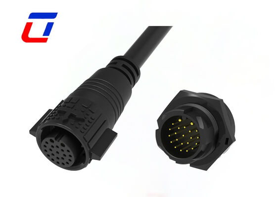 IP67 M19 Waterproof Quick Disconnect Wire To Board connectors 2+20 Pin For Power And Signal