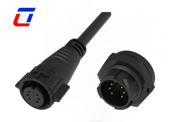 Low Current 10A Quick Release Wire Connector M19 6 Pin Data 300V Waterproof Connector