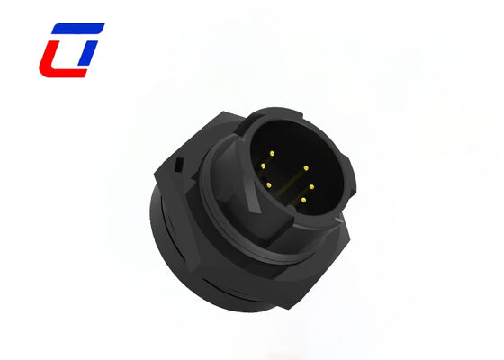 Low Current 10A Quick Release Wire Connector M19 6 Pin Data 300V Waterproof Connector