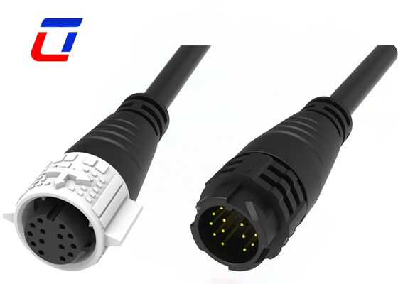 M19 14 Pin Waterproof Data Connector 300V ODM Quick Lock CE Obtain Male Female Connector